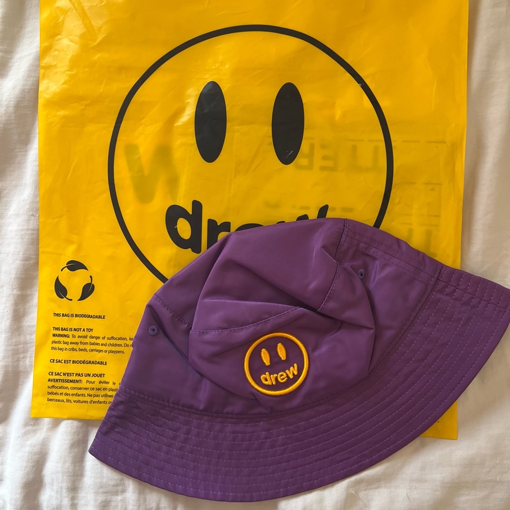 Drew House Bucket Hat - Purple Nylon